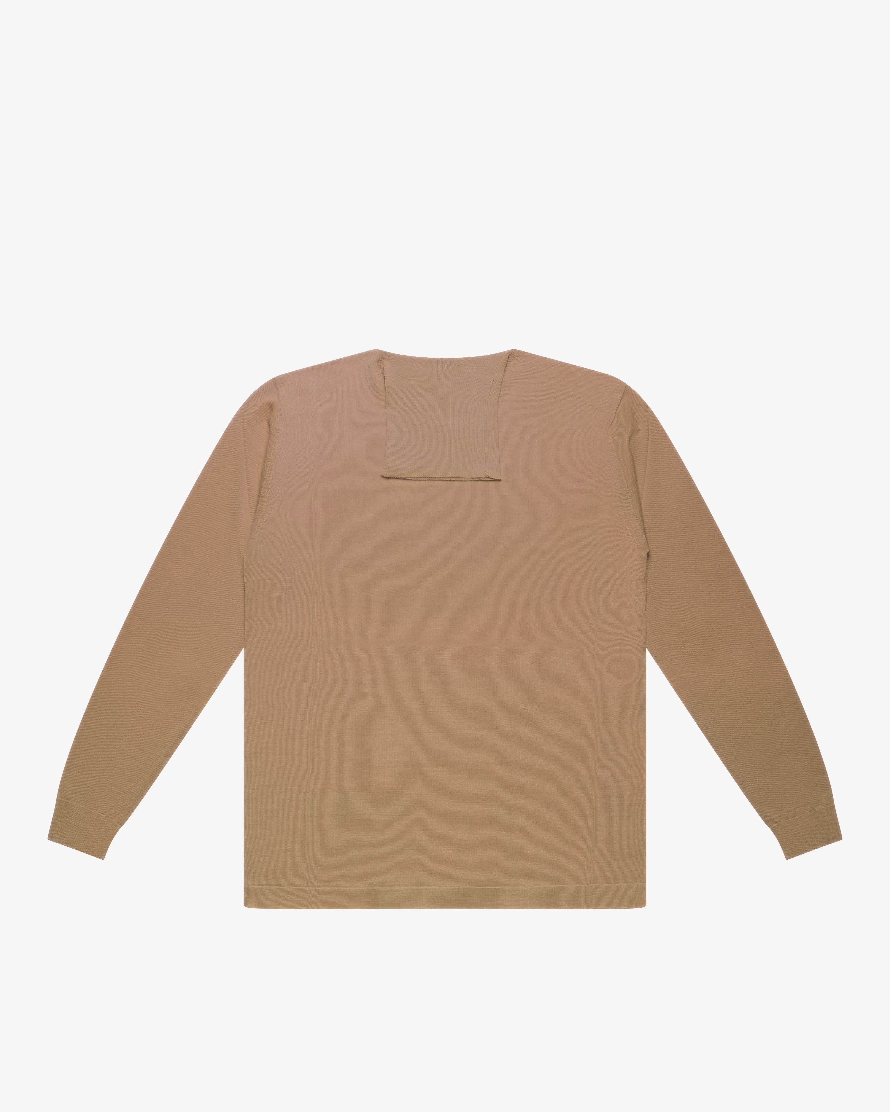 Camel Wool Turtleneck Sweater