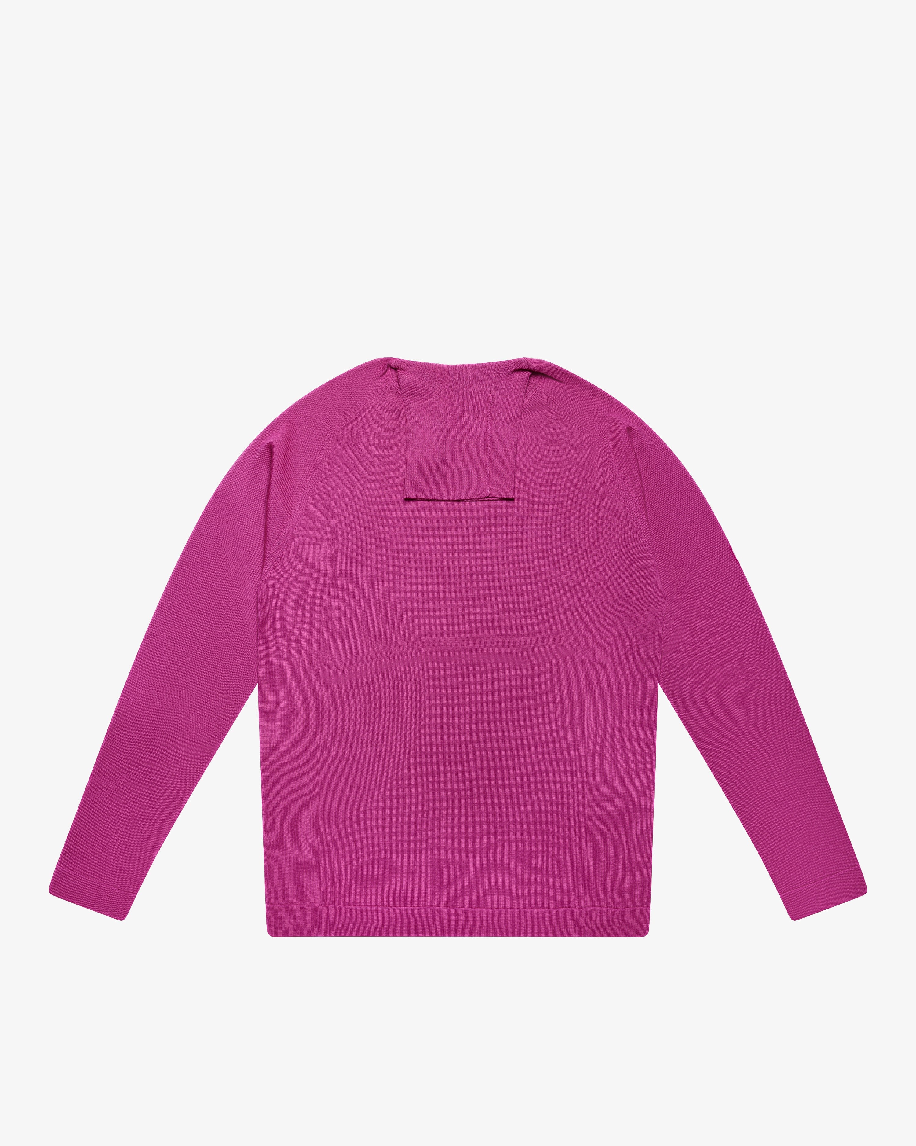 Maglia dolcevita in lana magenta