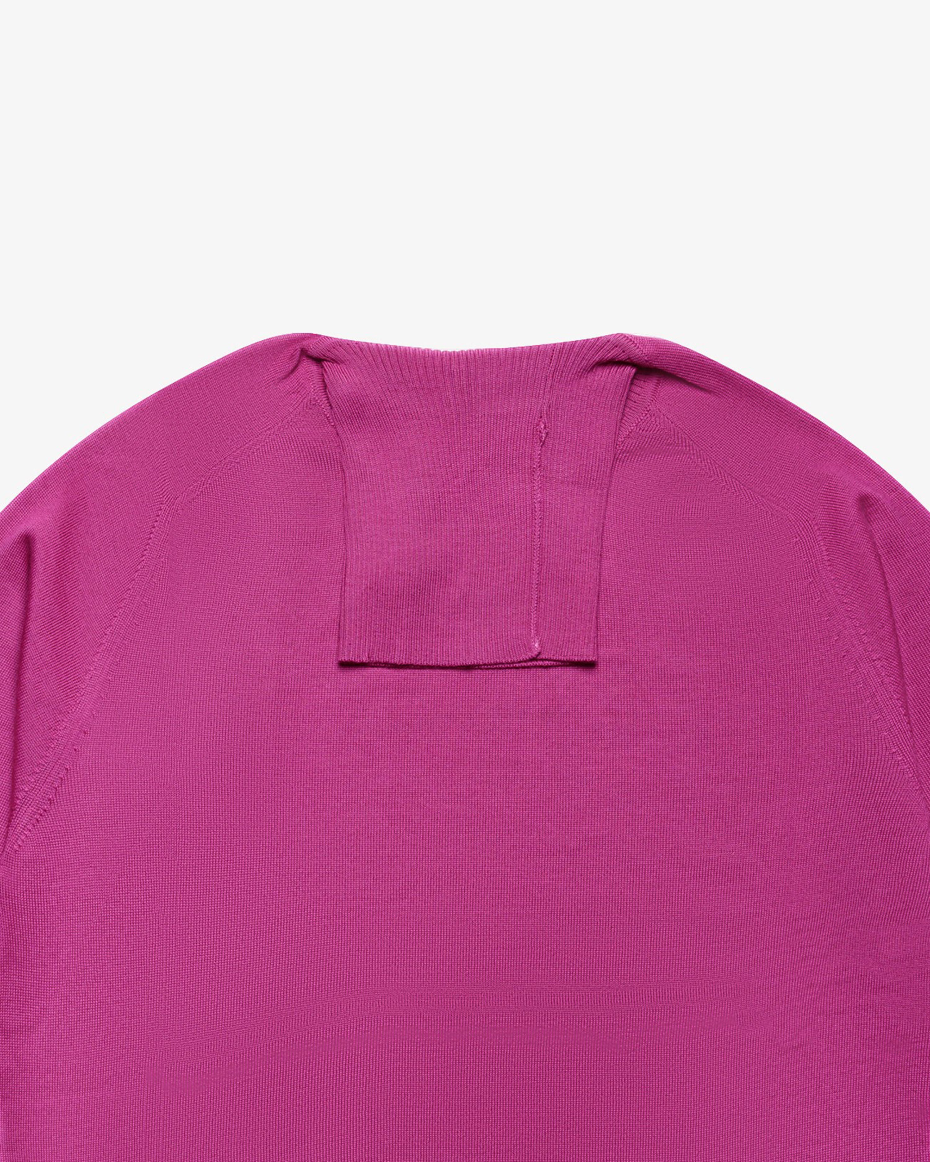 Maglia dolcevita in lana magenta