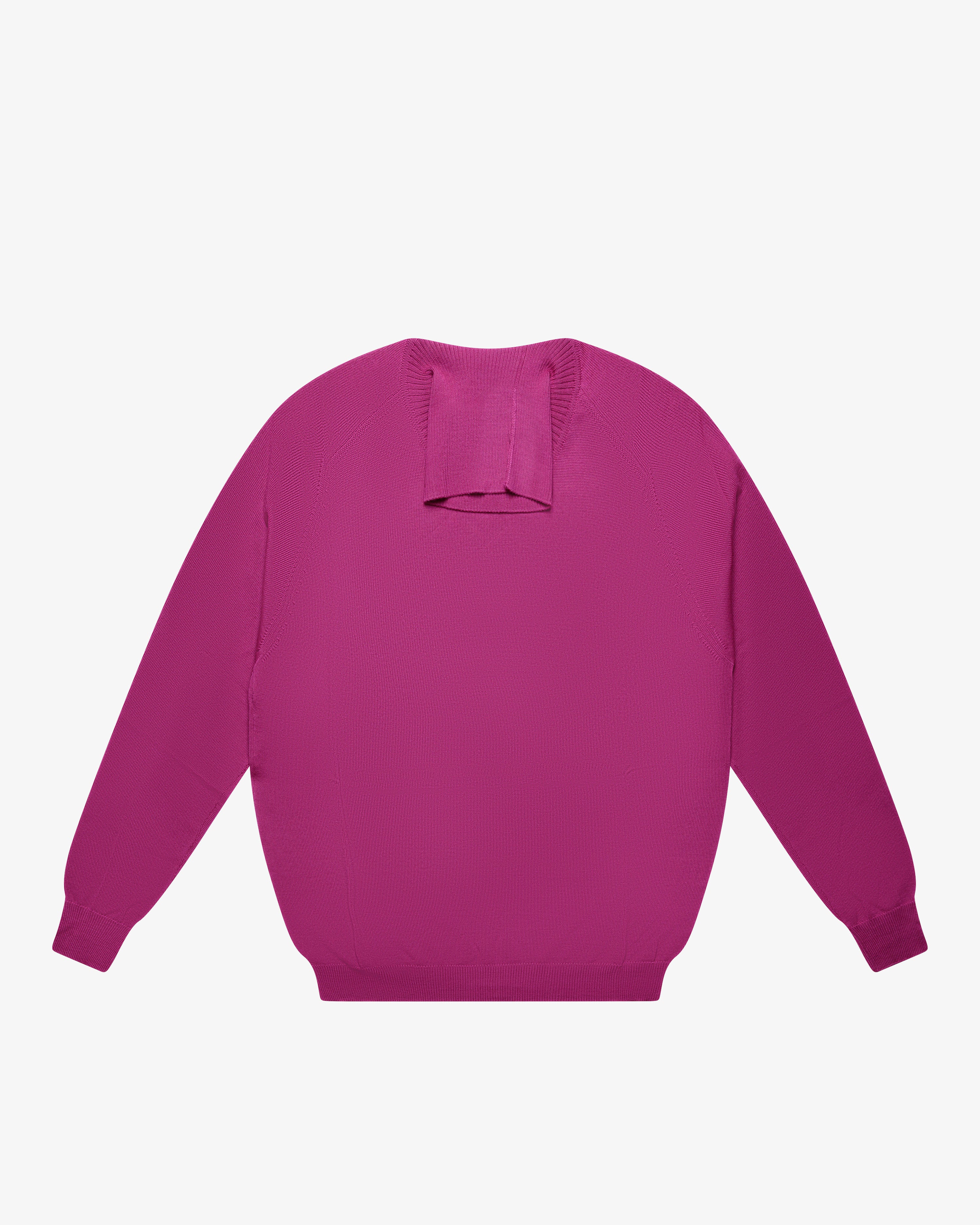 Magenta Wool Turtleneck Sweater
