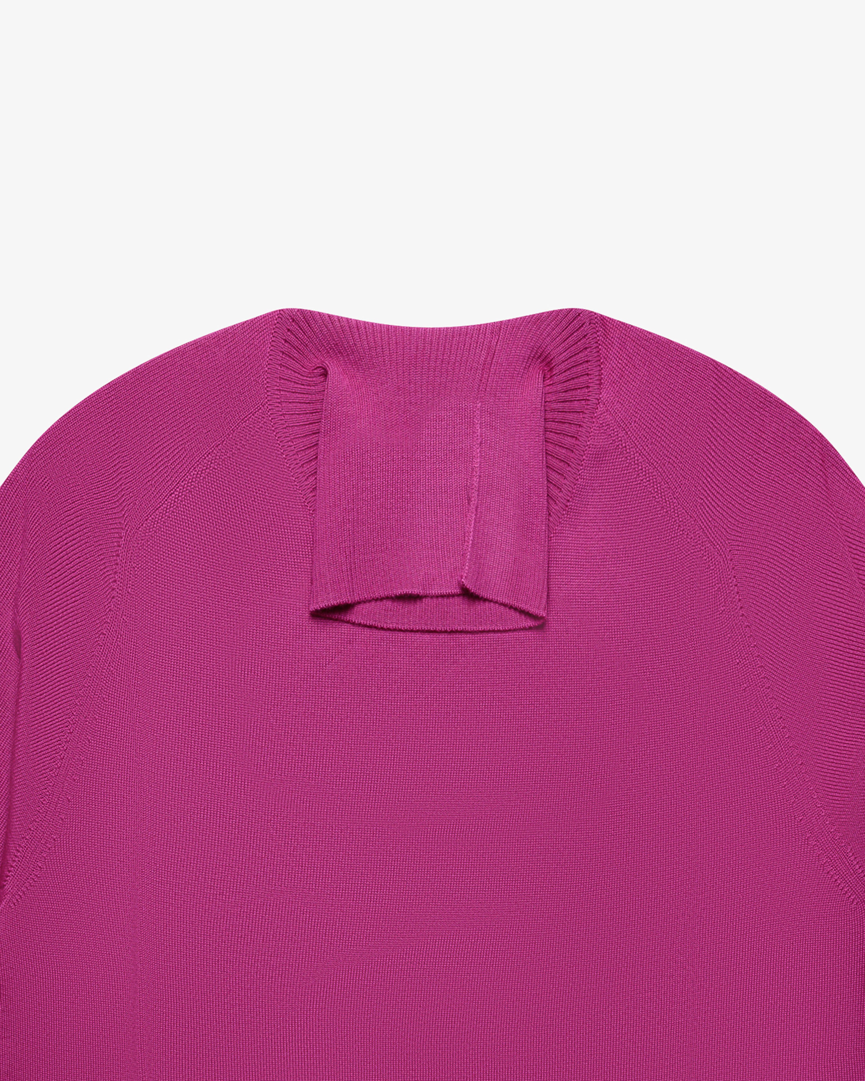 Magenta Wool Turtleneck Sweater
