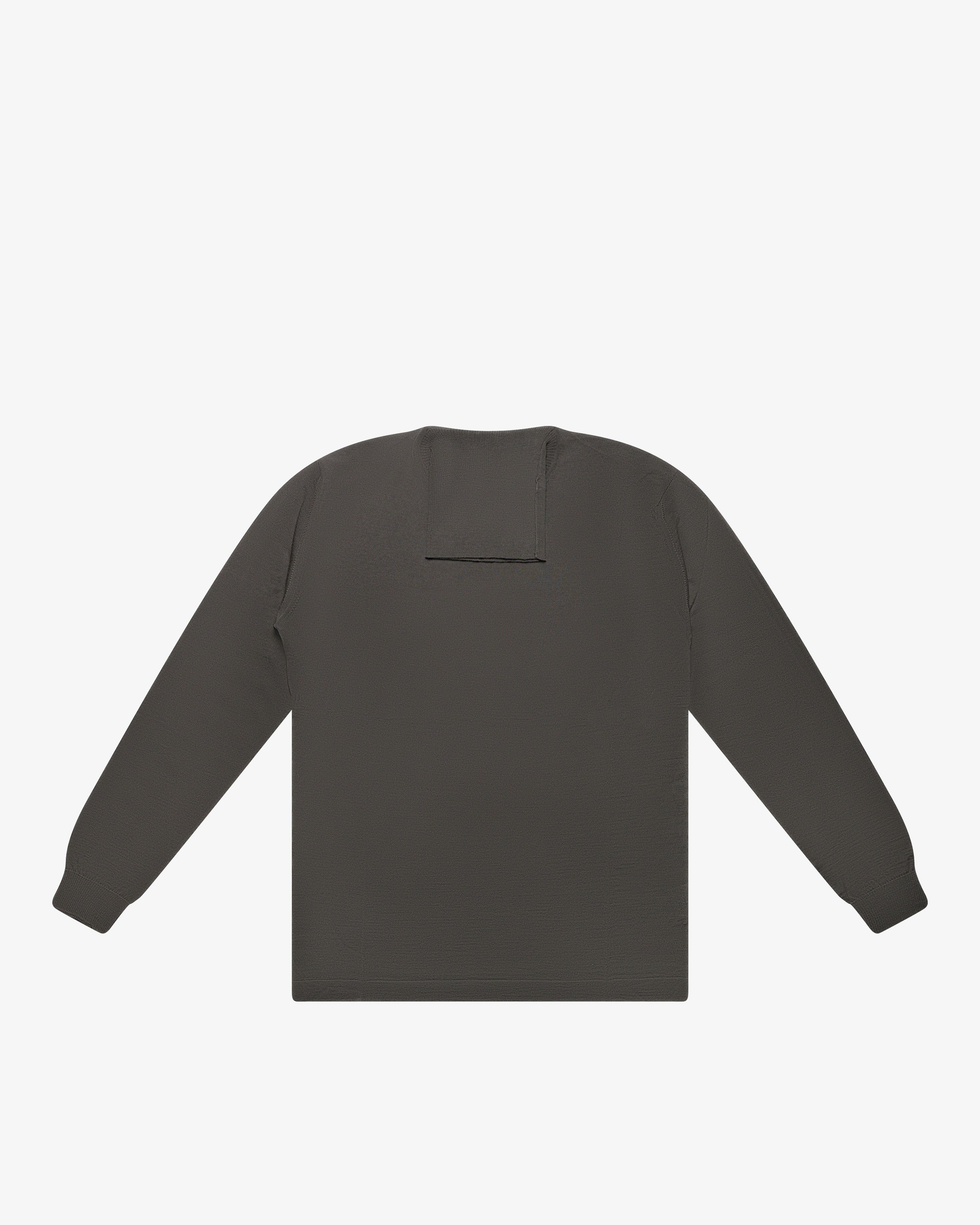 Maglia dolcevita in lana grigio antracite