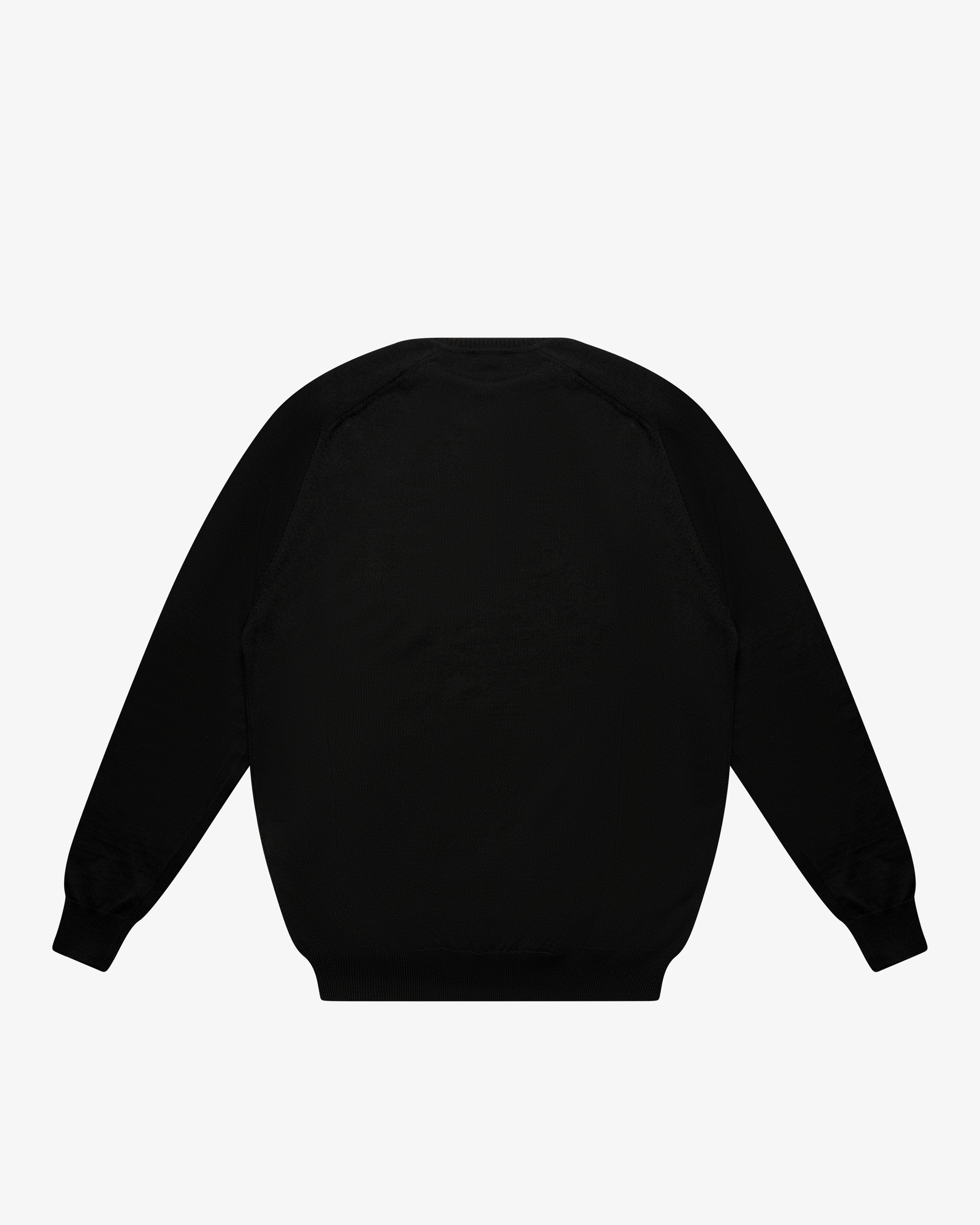 Maglia dolcevita in lana nero slim