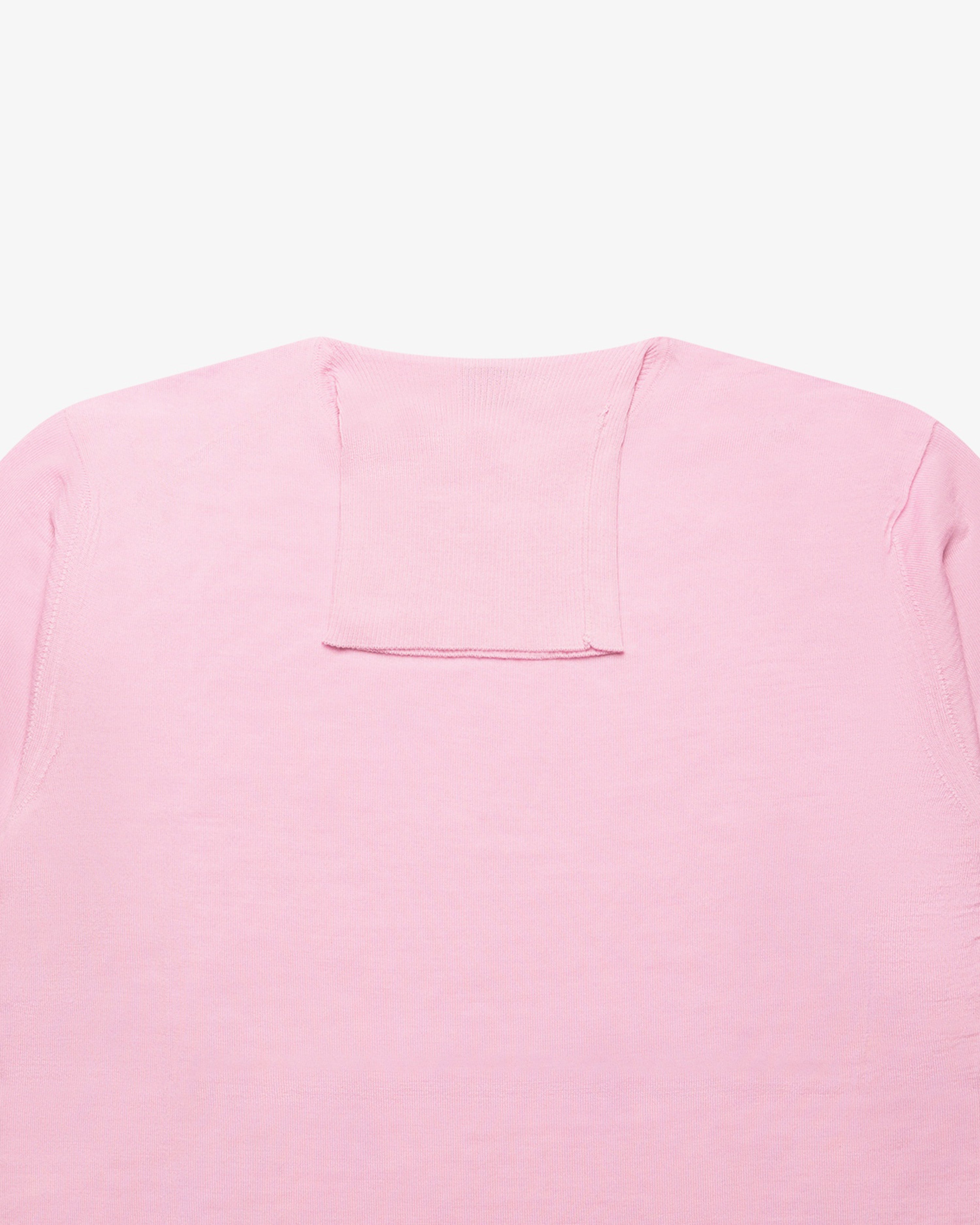 Pink Wool Turtleneck Sweater