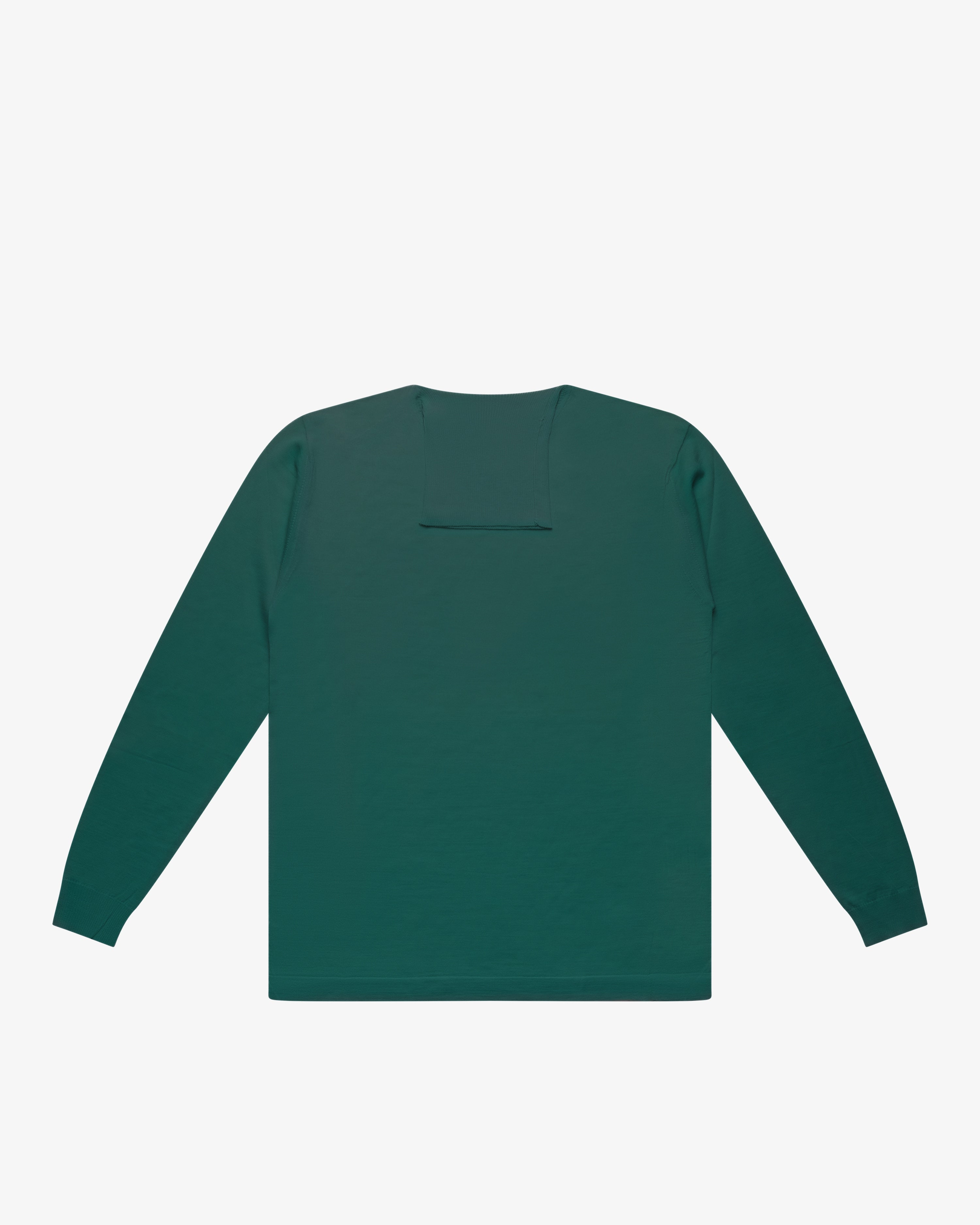 Meadow Green Wool Turtleneck Sweater