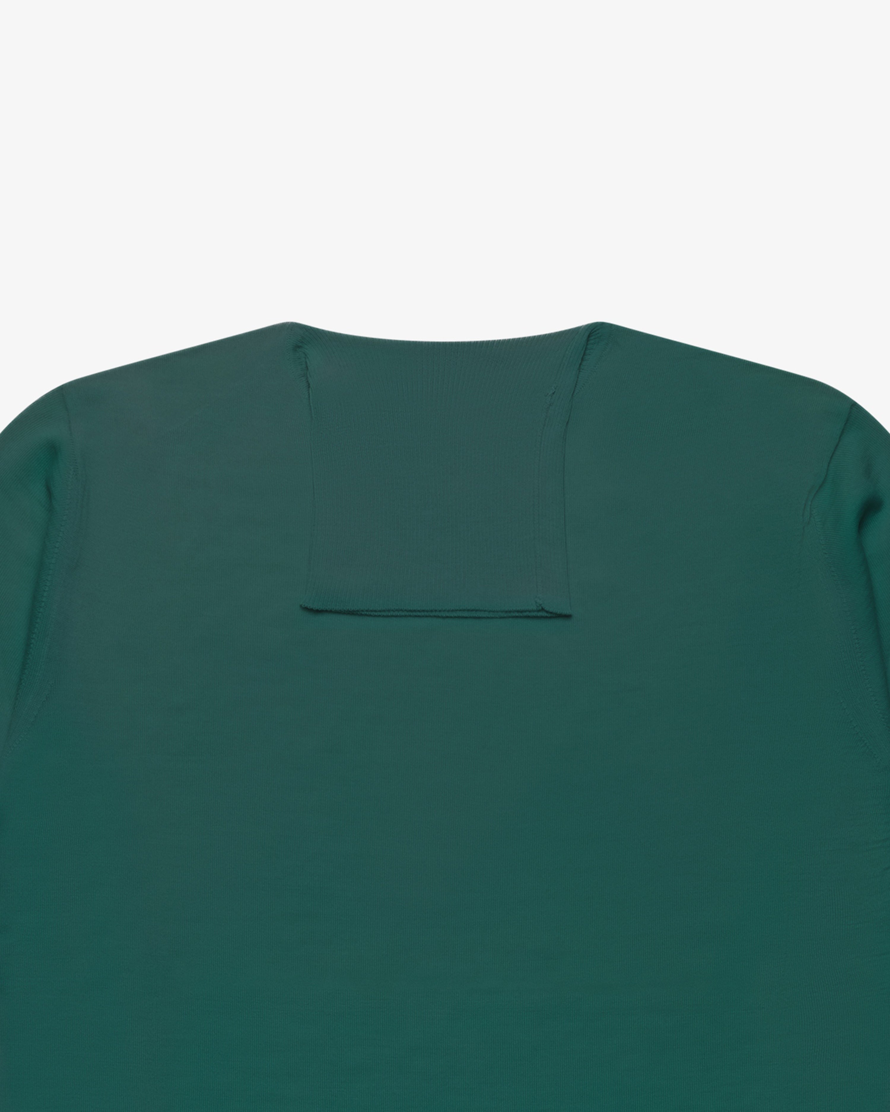 Meadow Green Wool Turtleneck Sweater