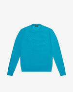 Light blue cotton crewneck sweater