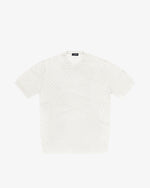 White cotton crewneck sweater