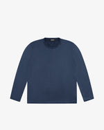 Blue cotton crewneck sweater