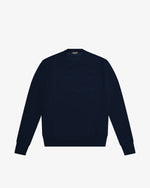 Blue cotton crewneck sweater