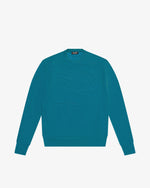 Emerald cotton crewneck sweater