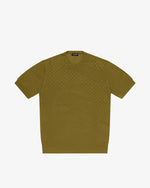 Green cotton crewneck sweater