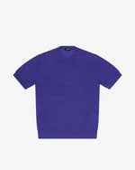 Purple cotton crewneck sweater