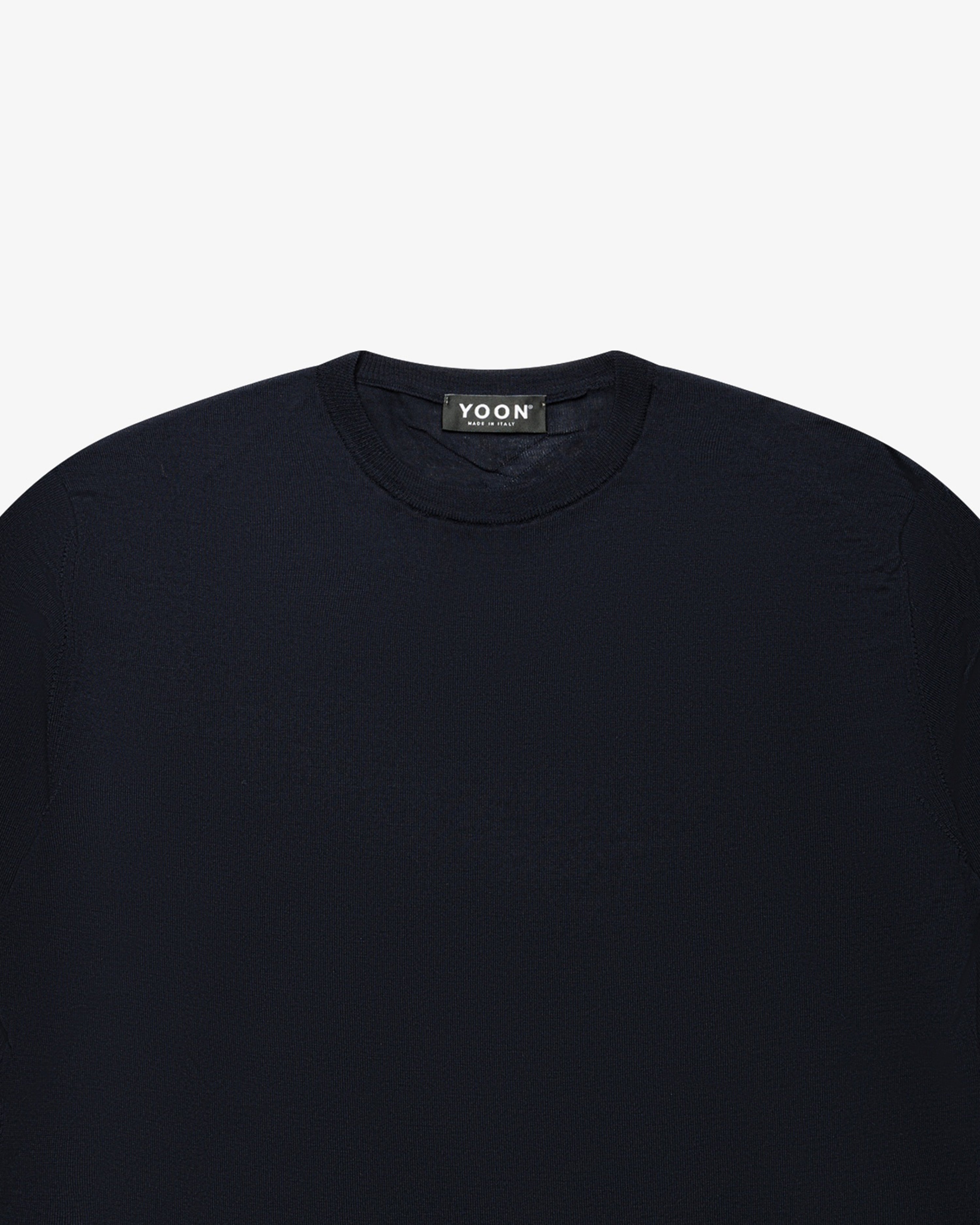 Blue Wool Roundneck Sweater