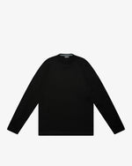 Black Wool Crewneck Sweater