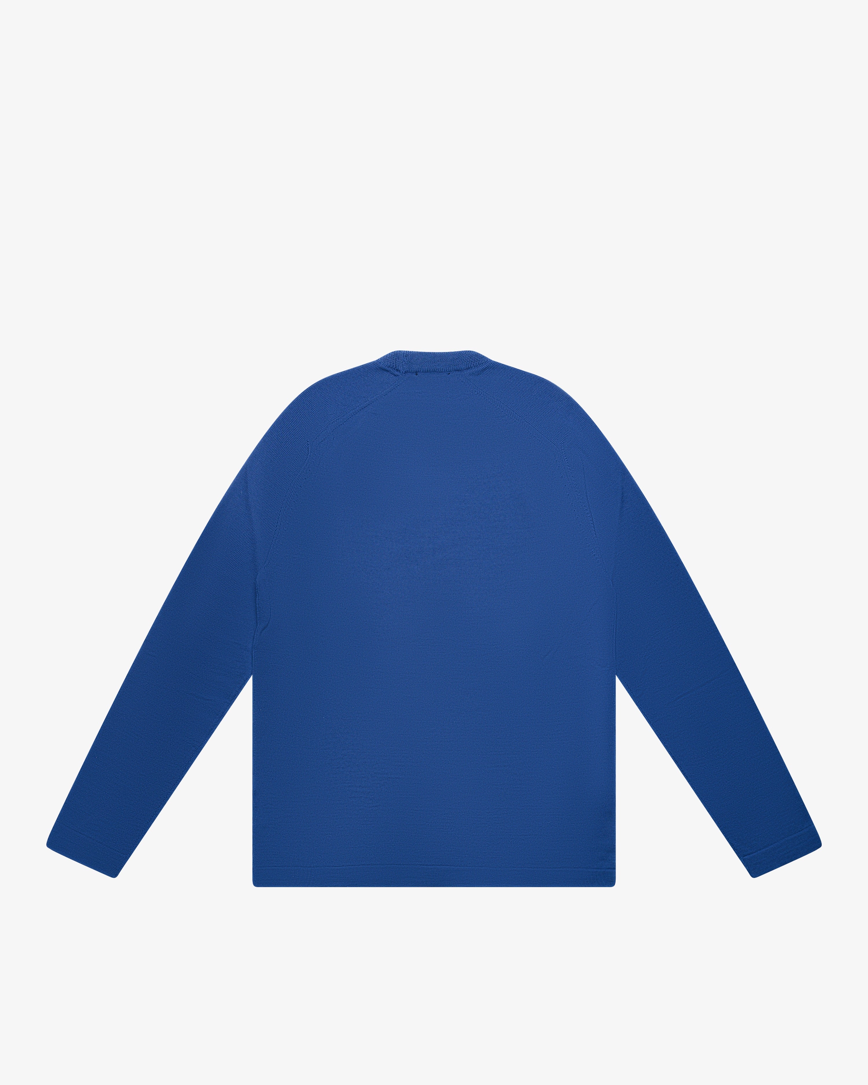 Maglia girocollo in lana royal blu