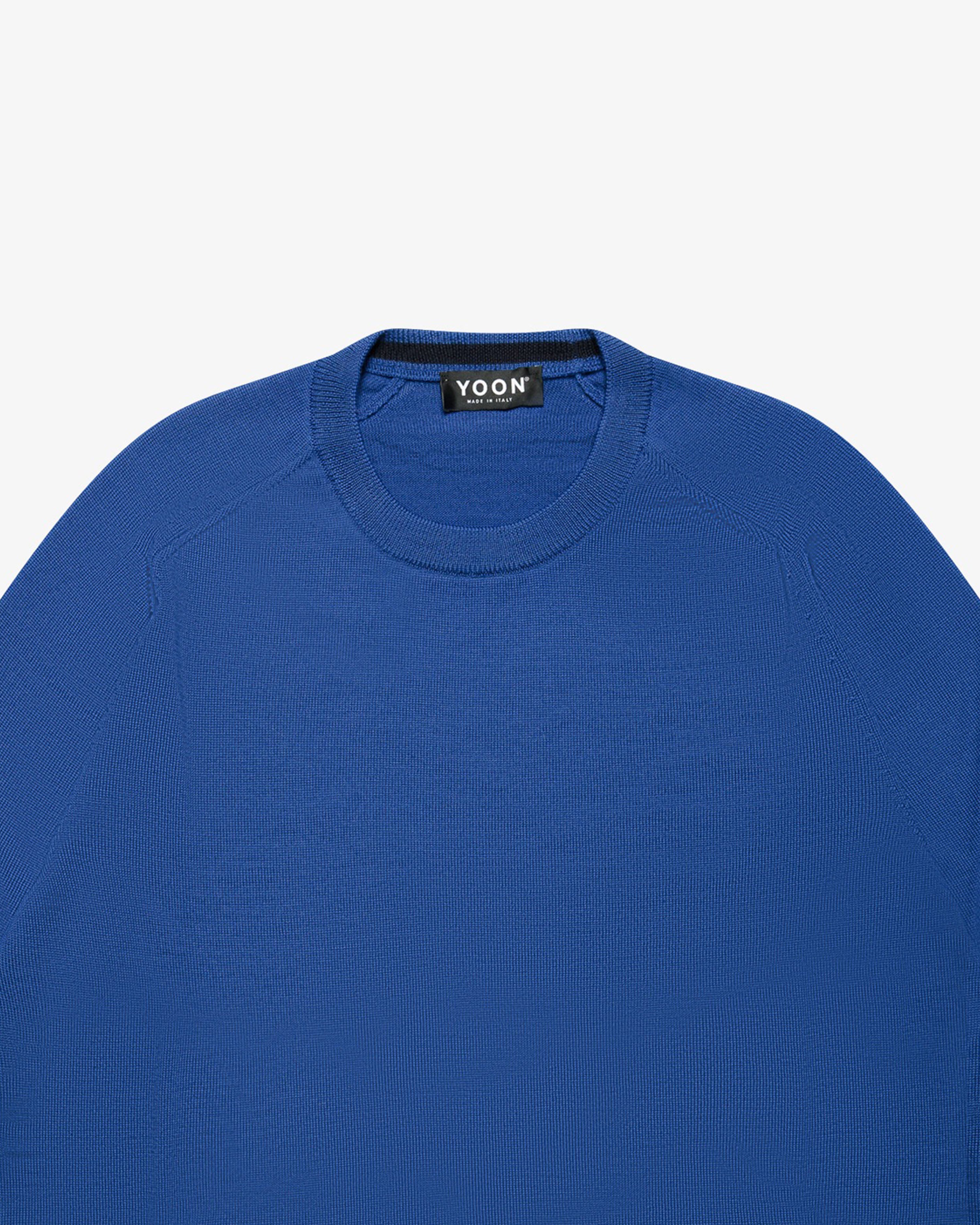Royal Blue Wool Crewneck Sweater