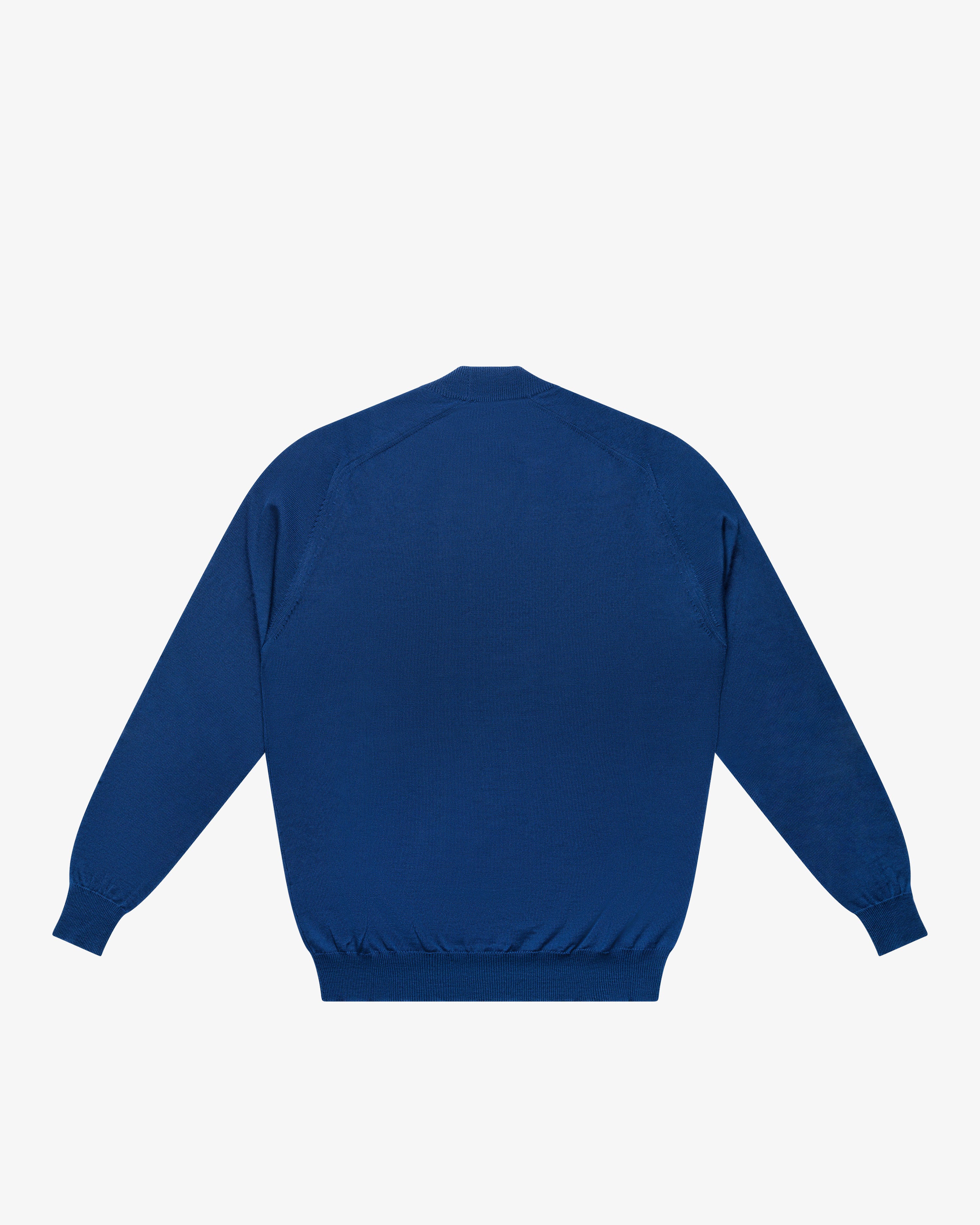 Royal Blue Wool Mock Neck Sweater
