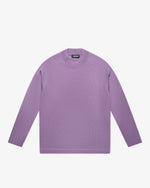 Light Purple Wool Mock Neck Sweater