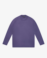 Light Purple Wool Mock Neck Sweater