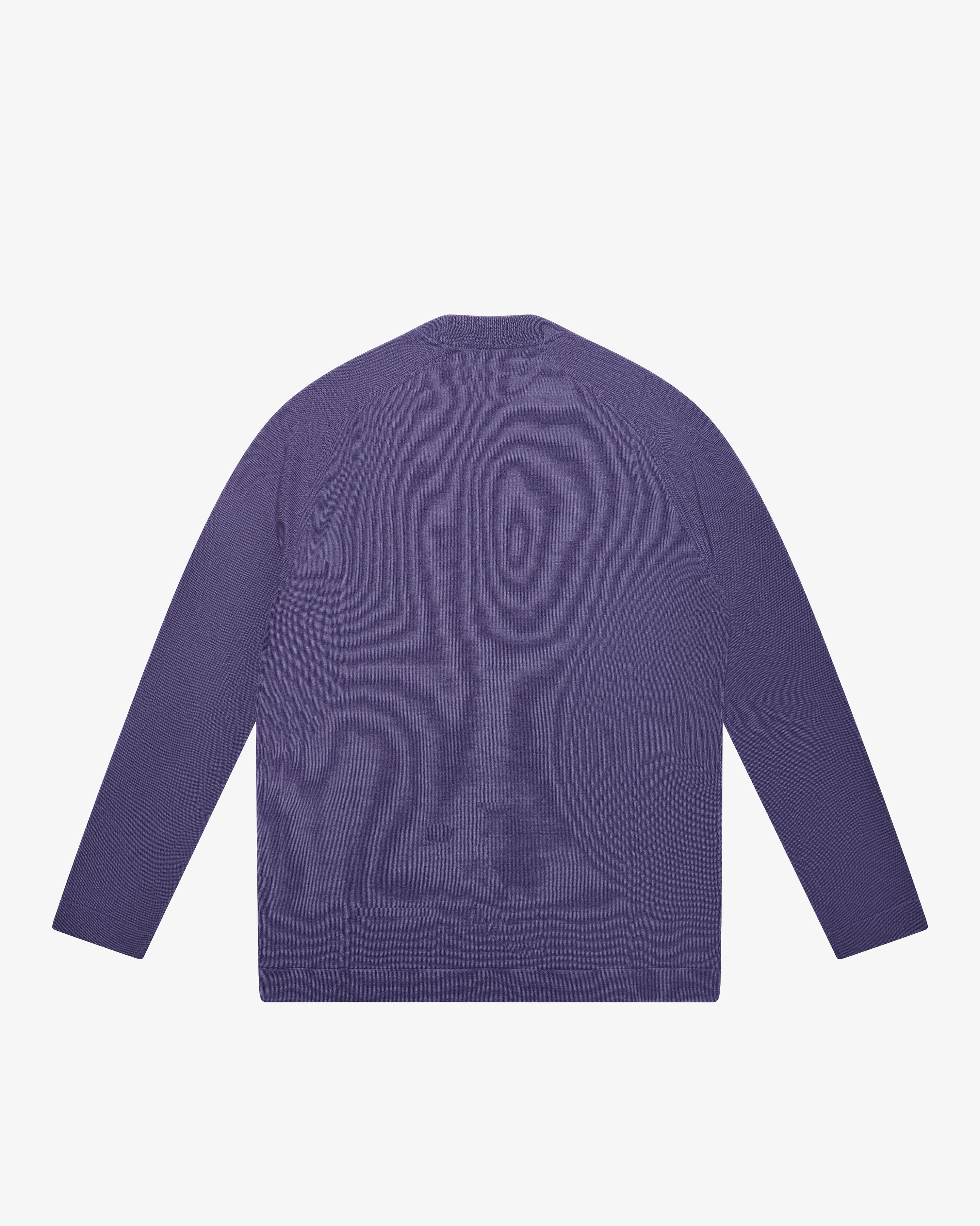 Light Purple Wool Mock Neck Sweater