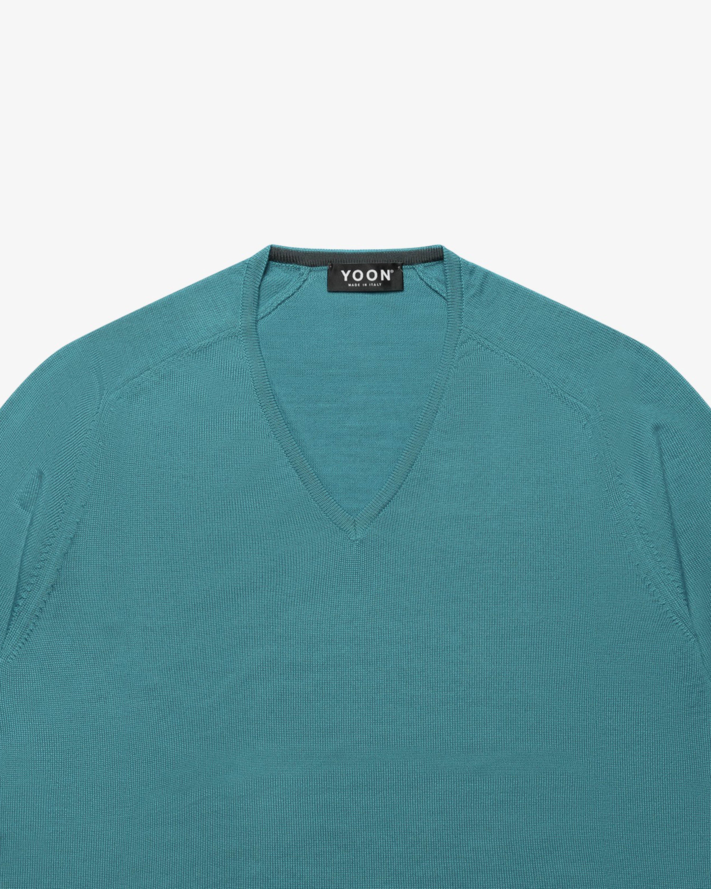 Petrol Rasa V-Neck Sweater