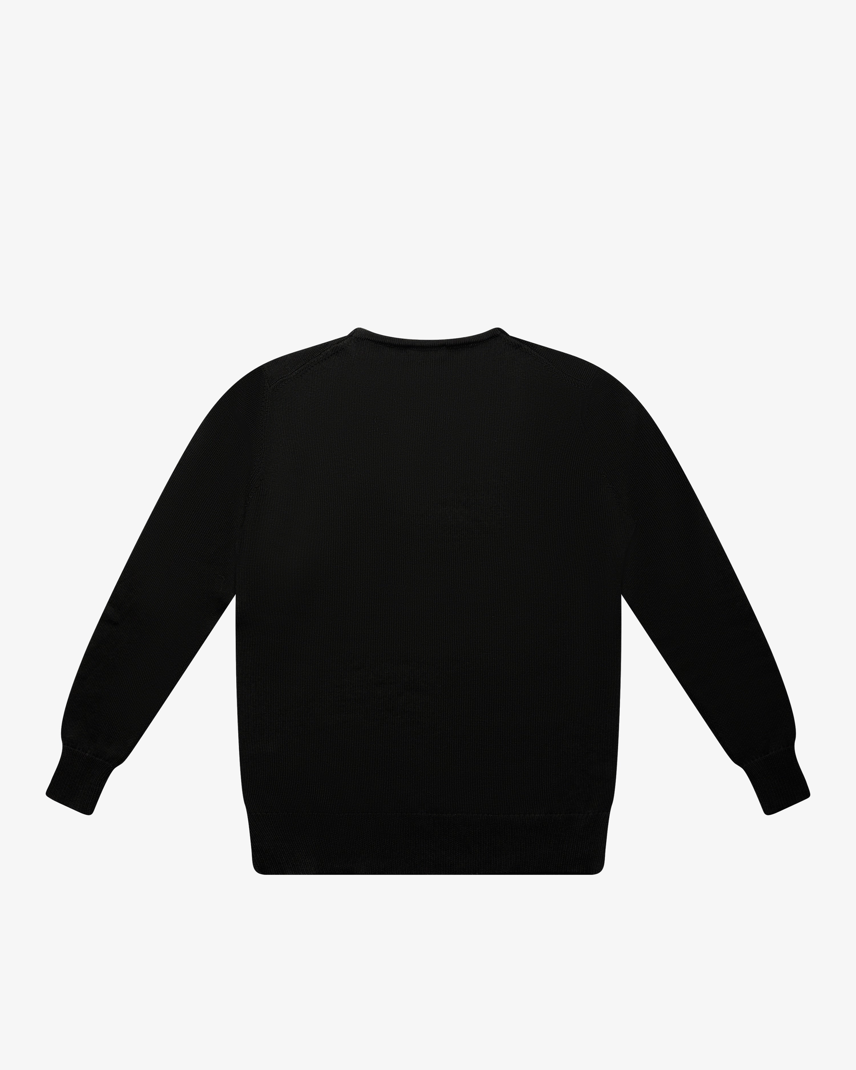 Maglione con scollo a v nero