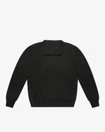 Black English Rib Turtleneck Sweater