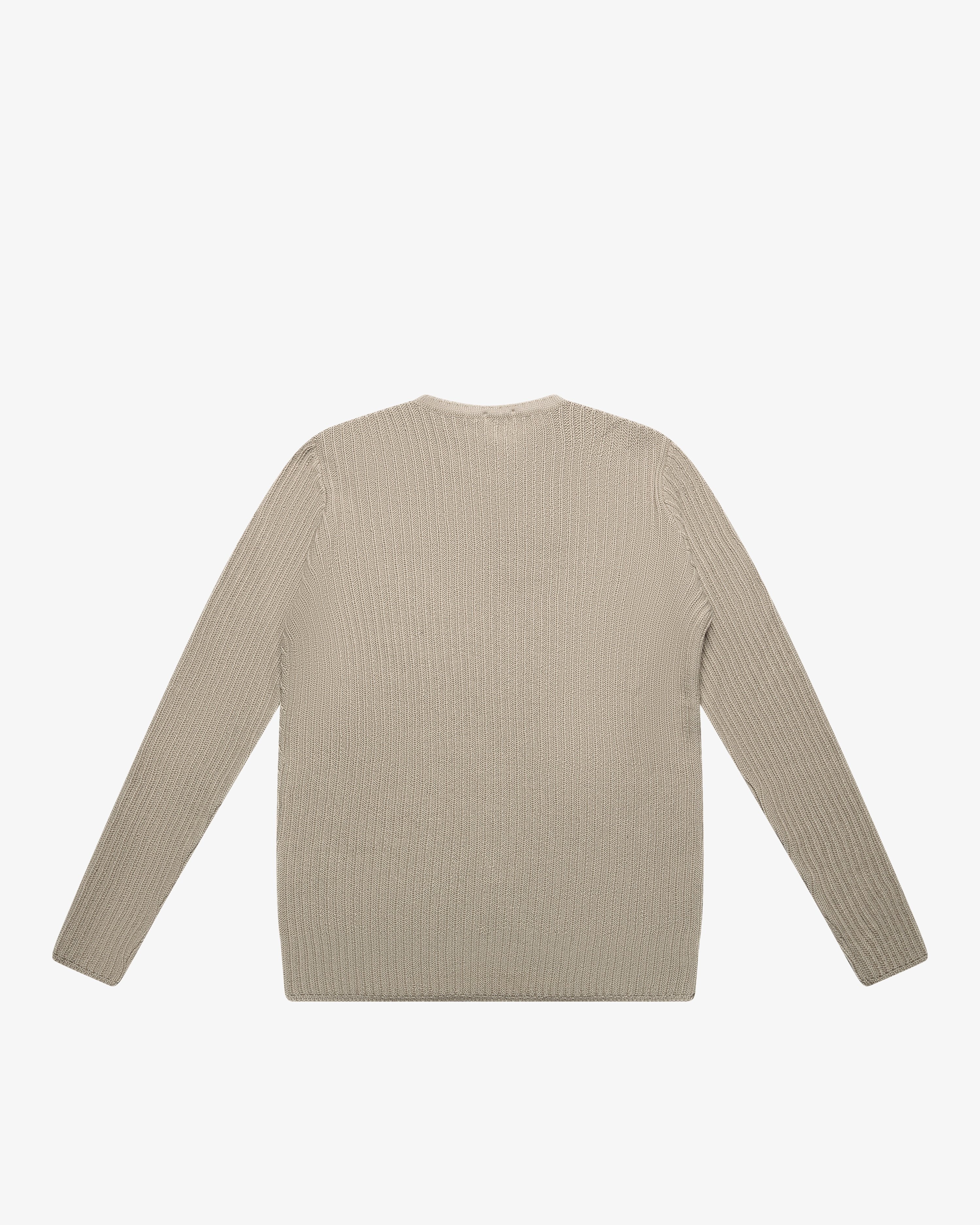 Maglione dolcevita a links tortora