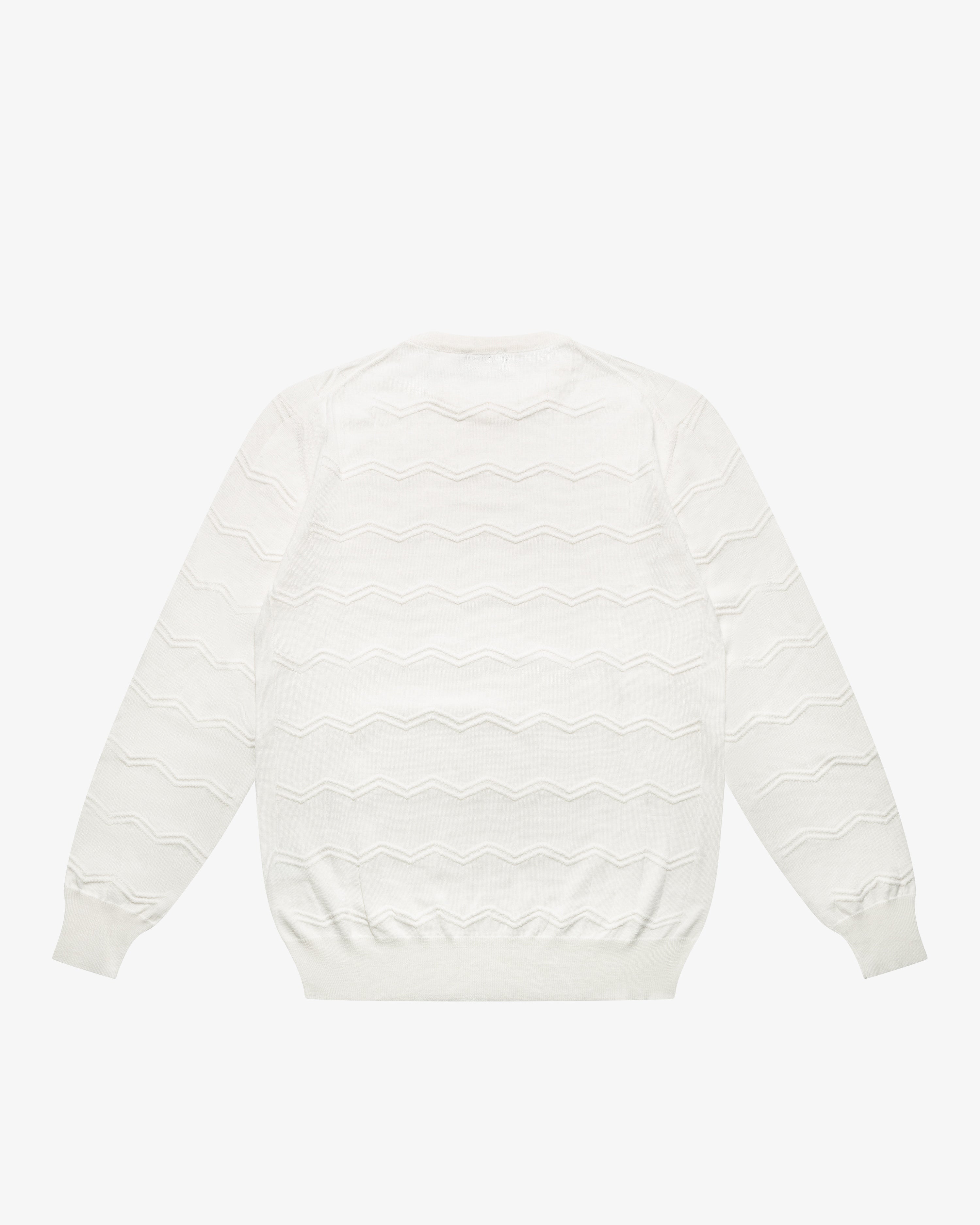 White turtleneck sweater