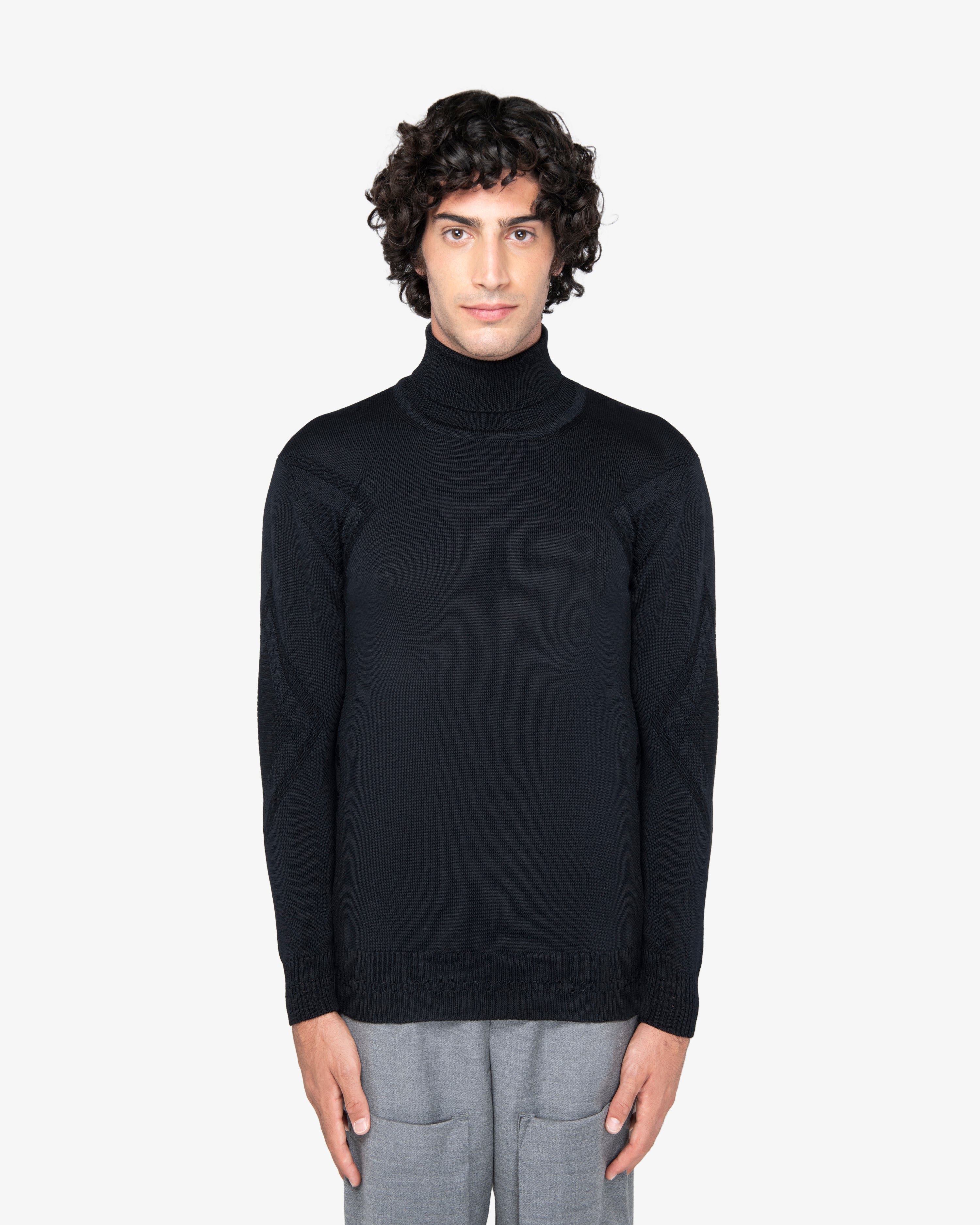 Maglione dolcevita nero