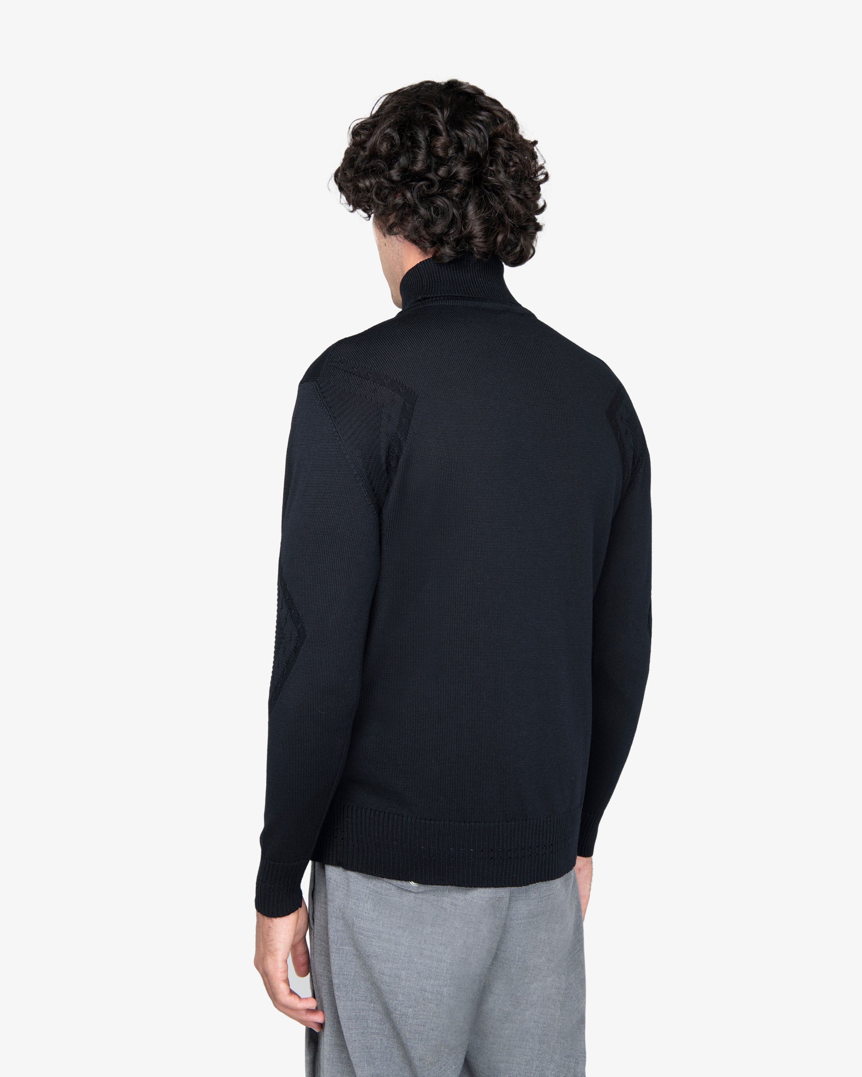Maglione dolcevita nero