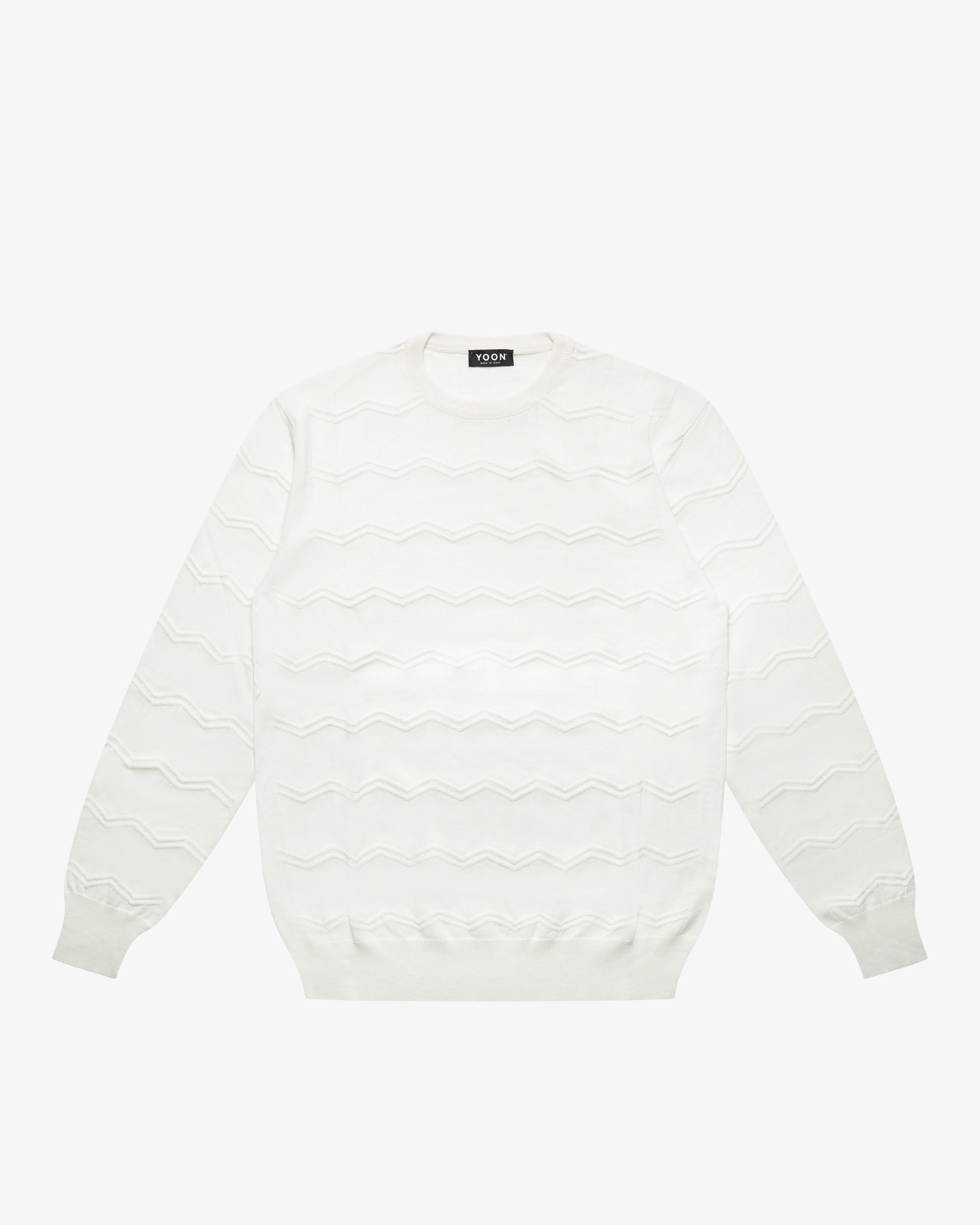 Maglione girocollo bianco