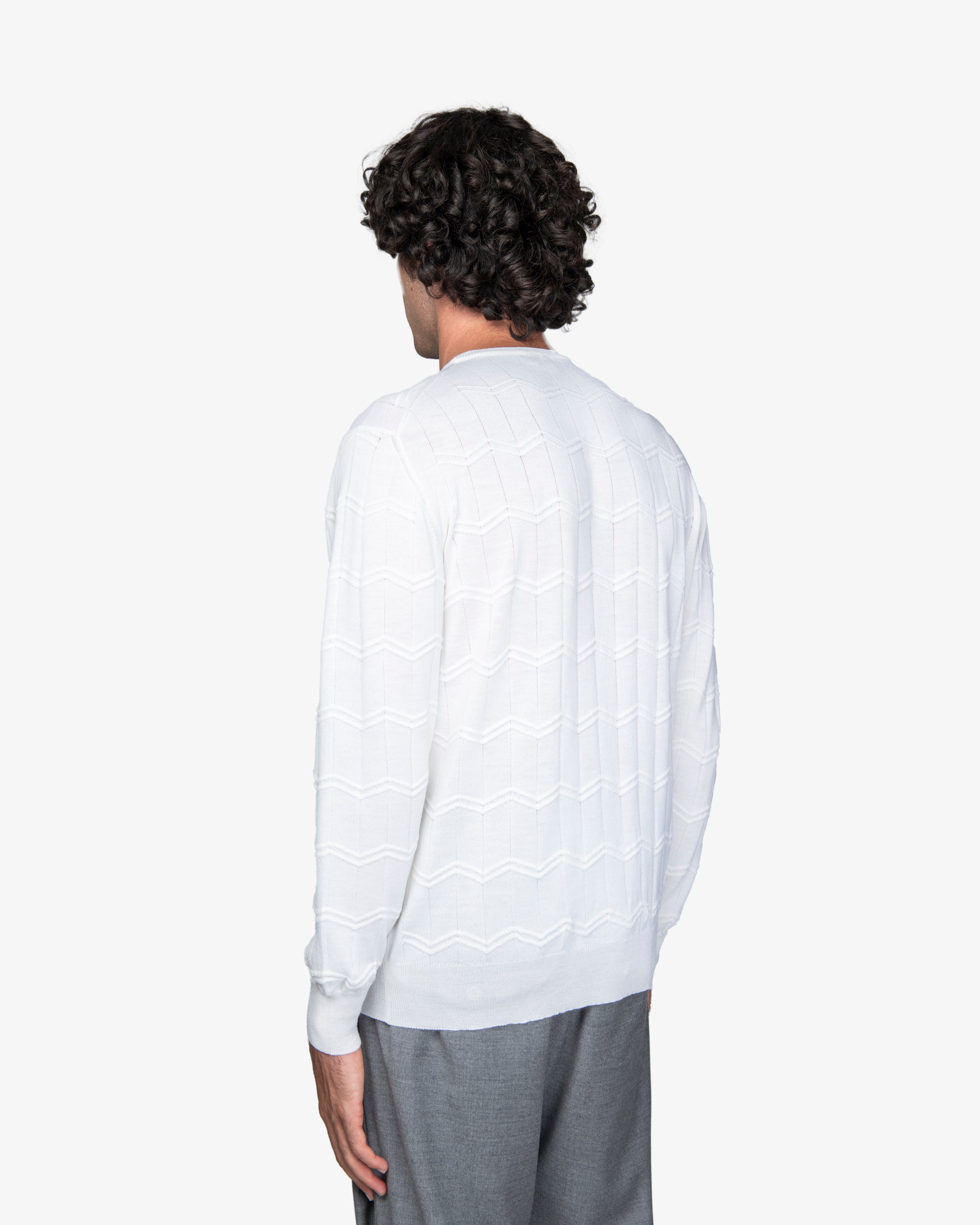 Maglione girocollo bianco