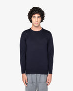 Blue crew neck sweater