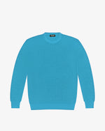 Light blue cotton crewneck sweater