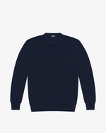 Blue cotton crewneck sweater