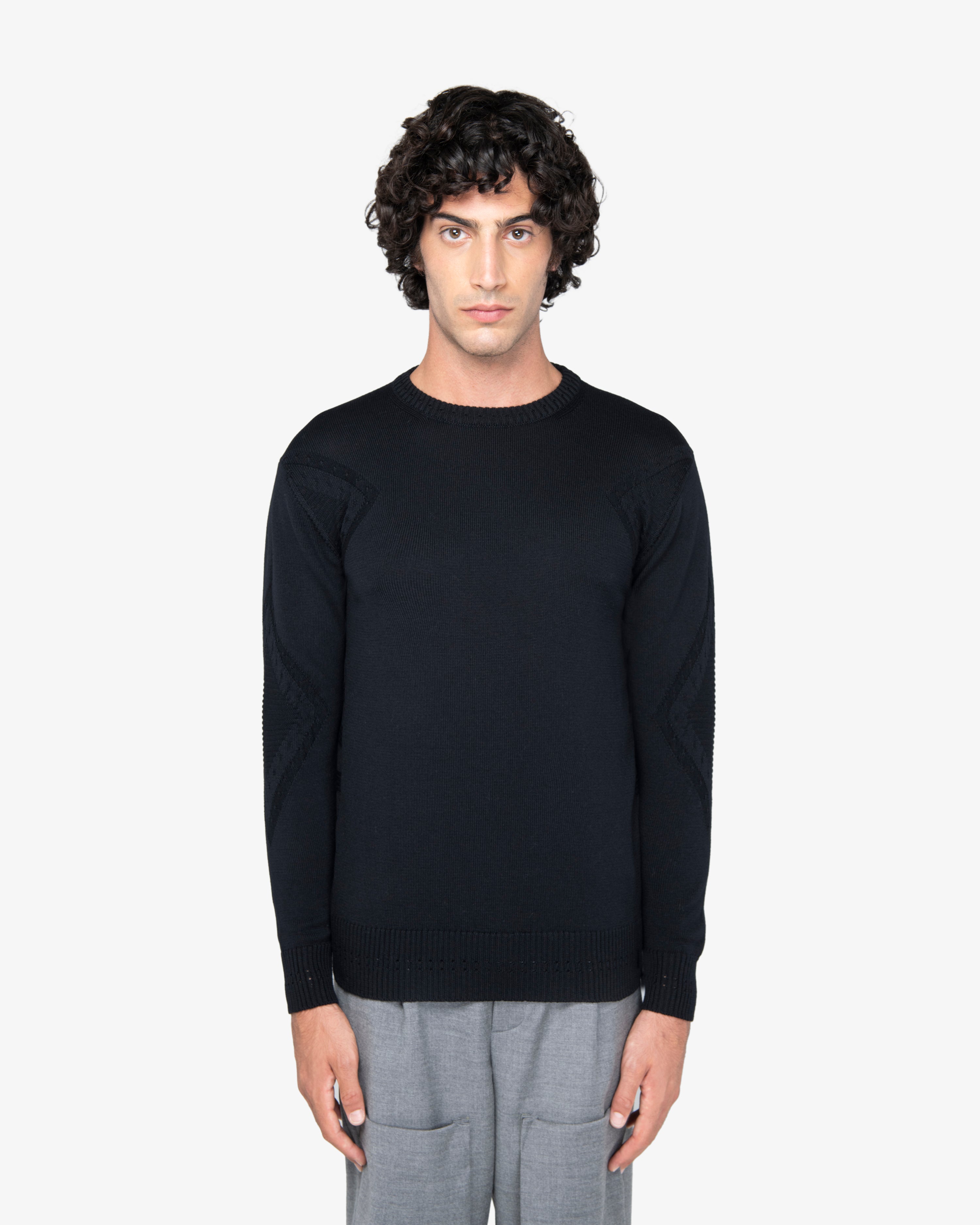 Maglione girocollo nero