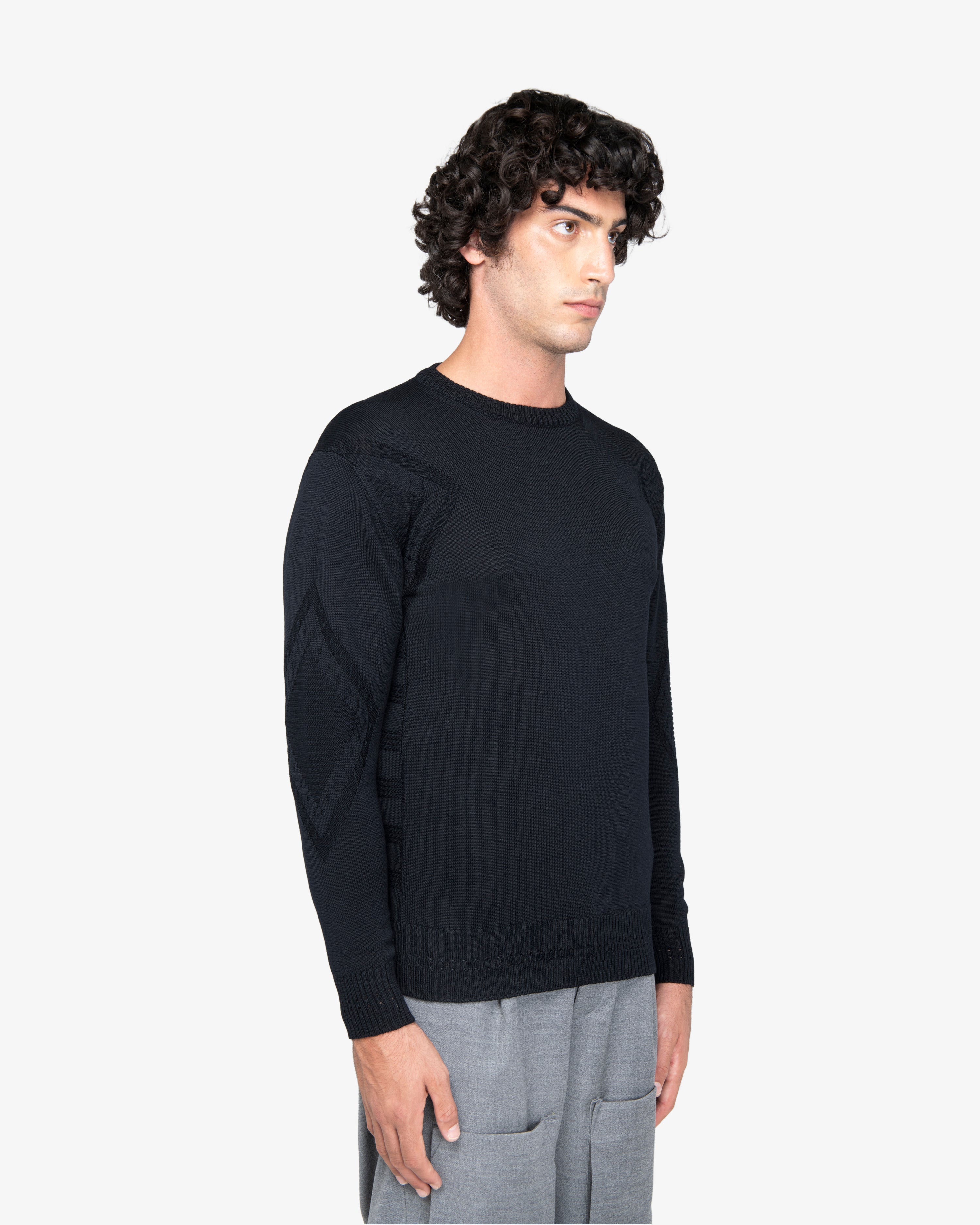 Maglione girocollo nero