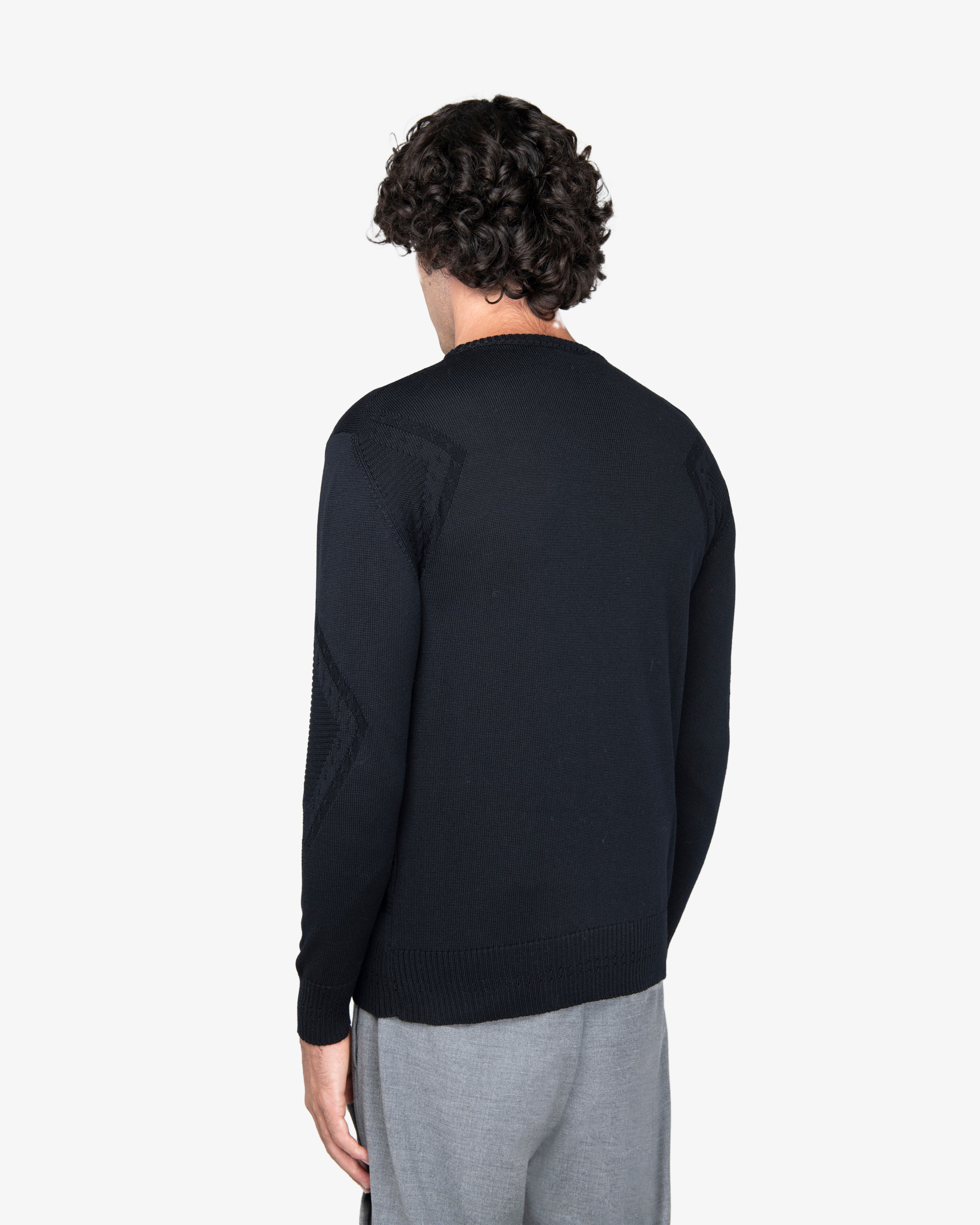 Maglione girocollo nero