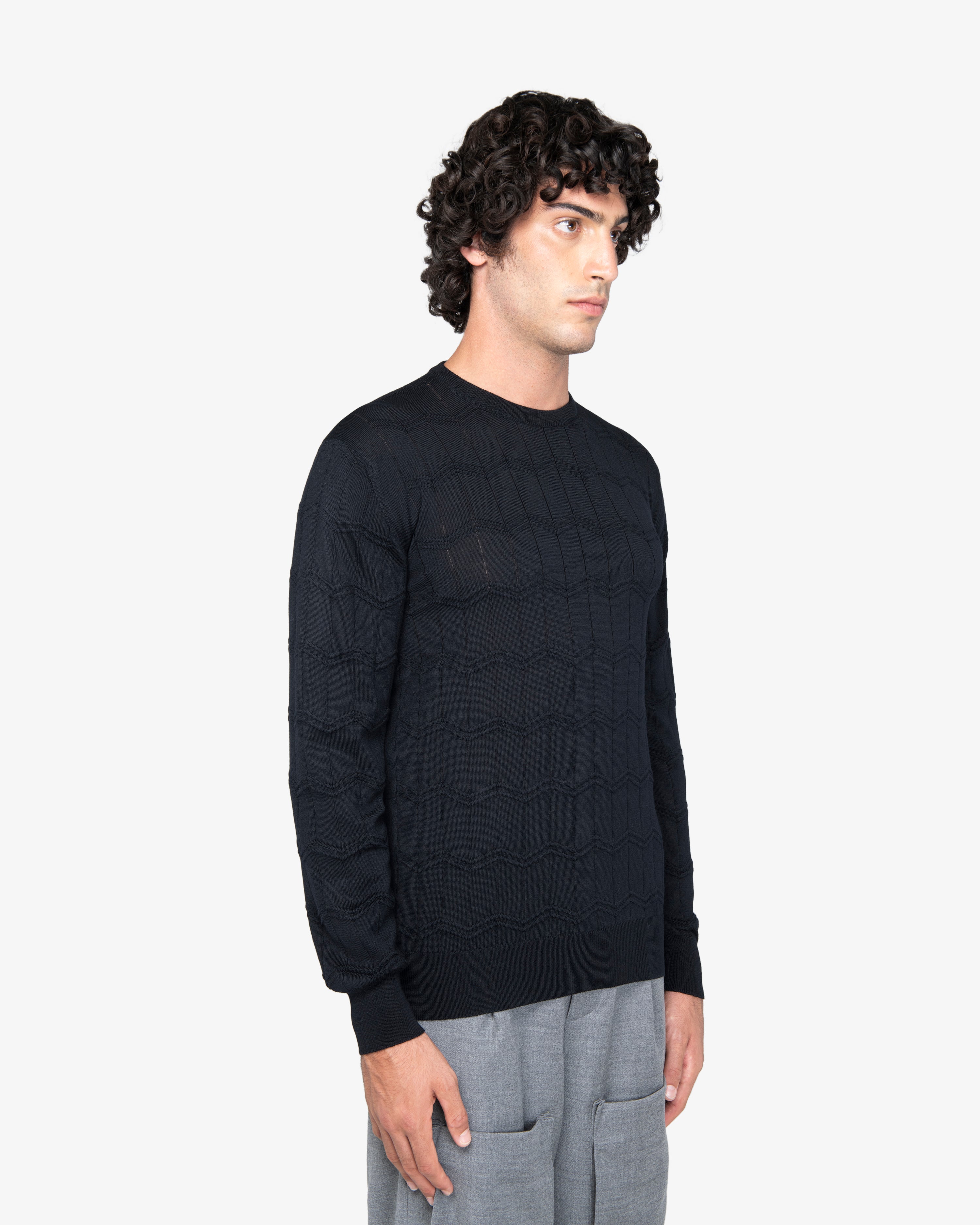 Maglione girocollo nero