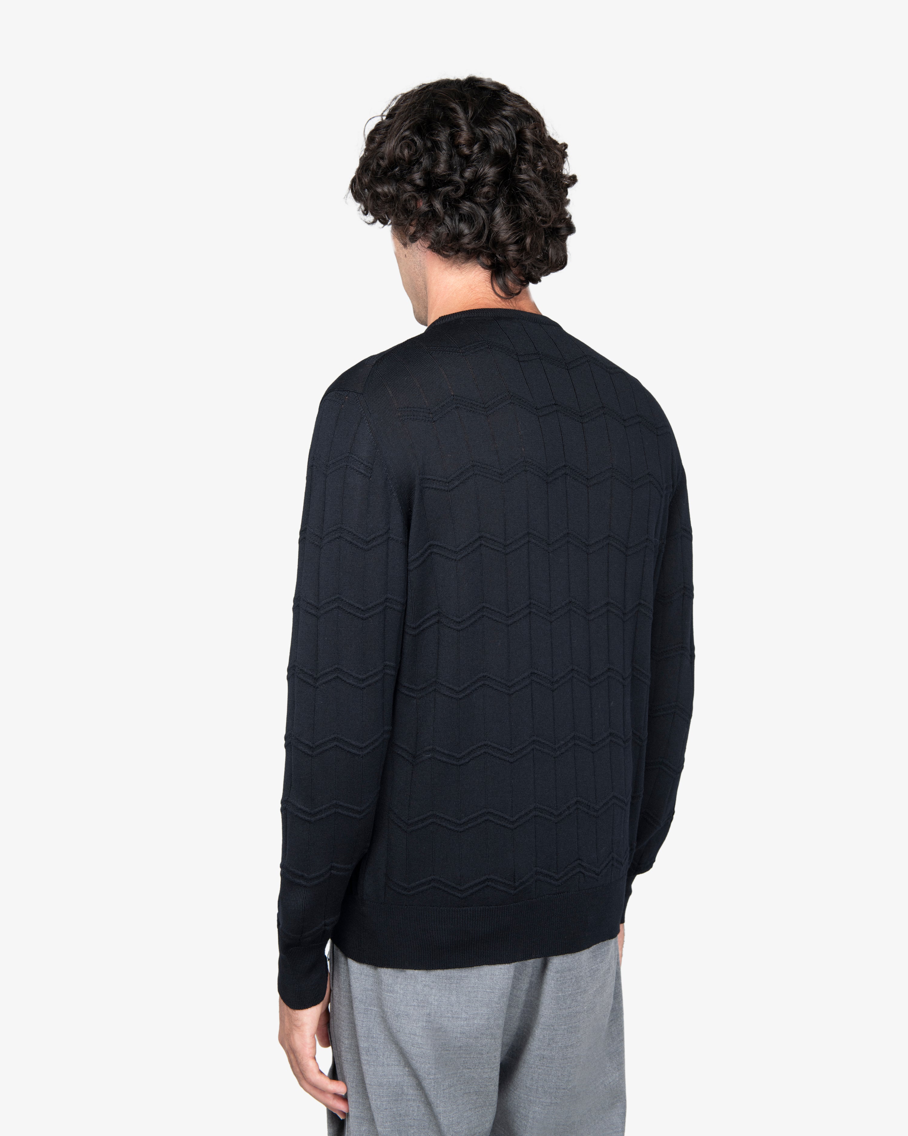 Maglione girocollo nero