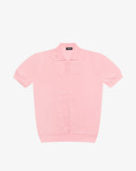 Pink cotton polo