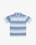 Blue viscose polo